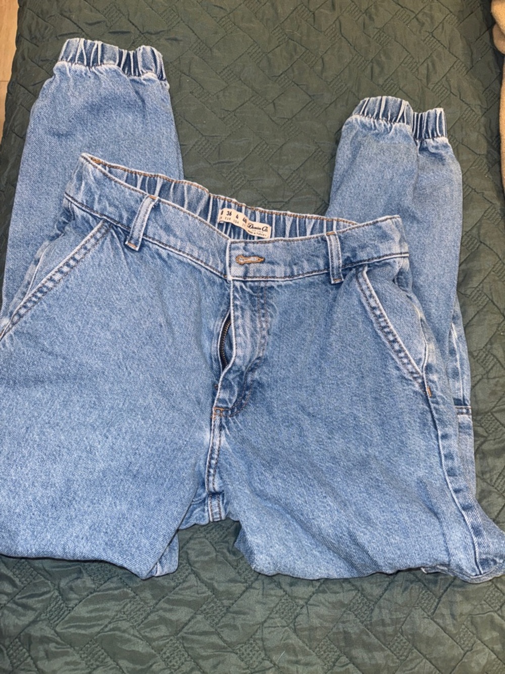 Denim&Co Light Blue Cropped Ankle Jeans